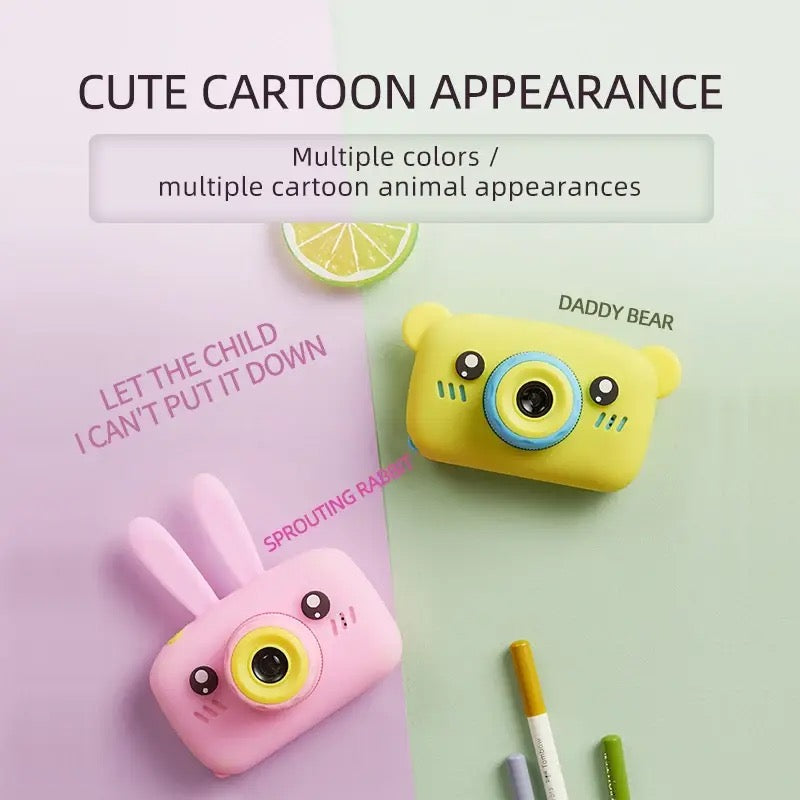 X5 1080p HD Kids Camera 2.0 Inch Creative Cartoon Mini Bear Children Digital Camera Smart
