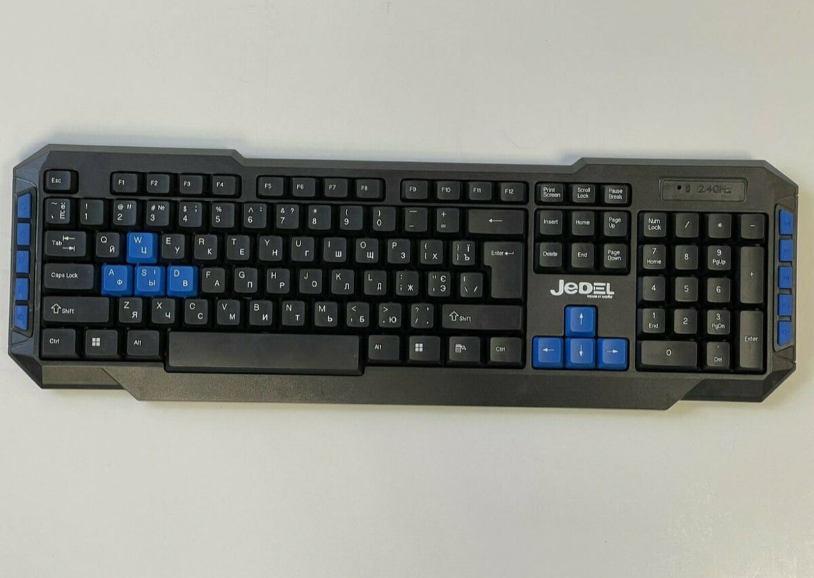 Jedel WS880 Russian Wireless Gaming Keyboard And Mouse Set Optical Combo 2.4 GHz