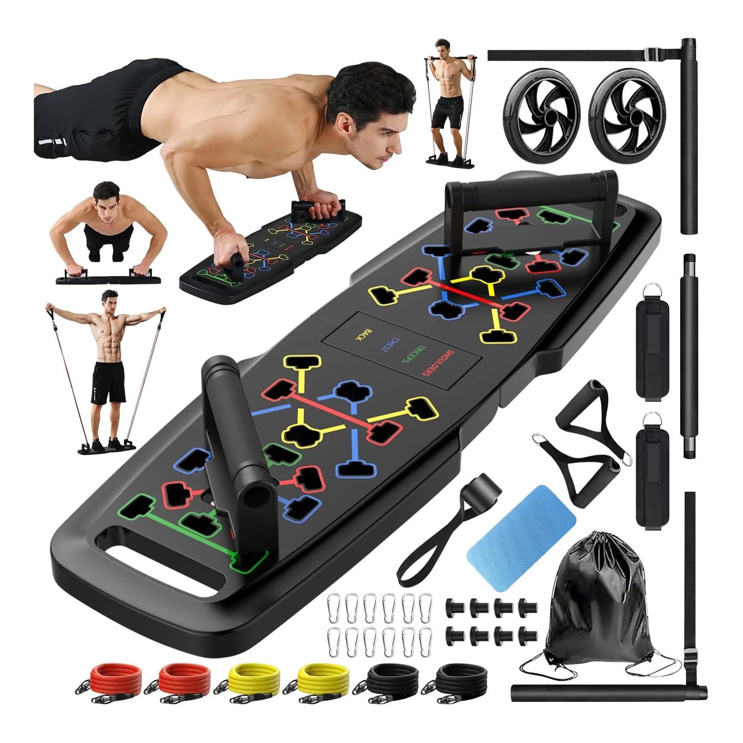 Fitness Multifunctional Push Up Board 20 in 1
Home Gym Portable Exercise Equipment