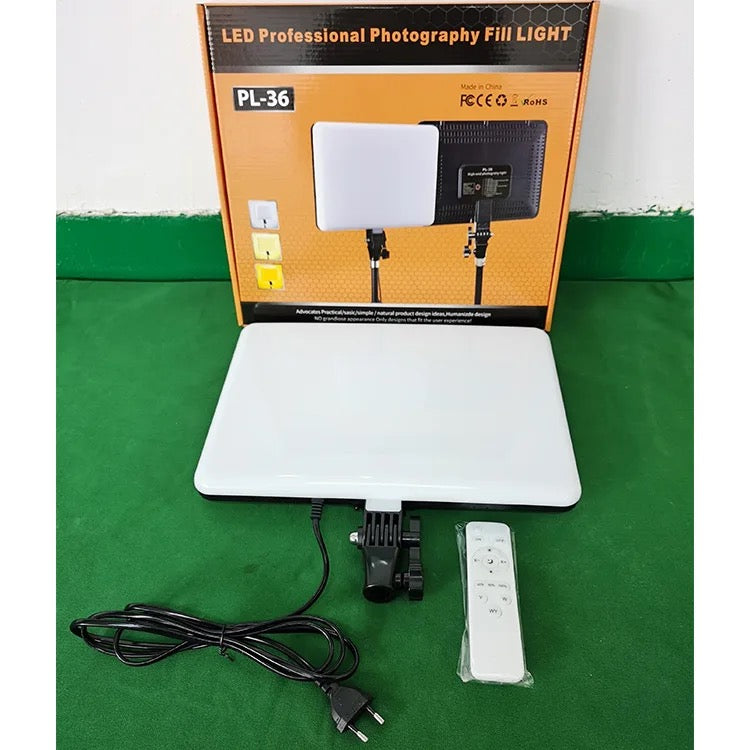 PL - 36 14inch Led Video Light Flat panel Fill Lamp Photography Led Light For Outdoor Photography Live Streaming