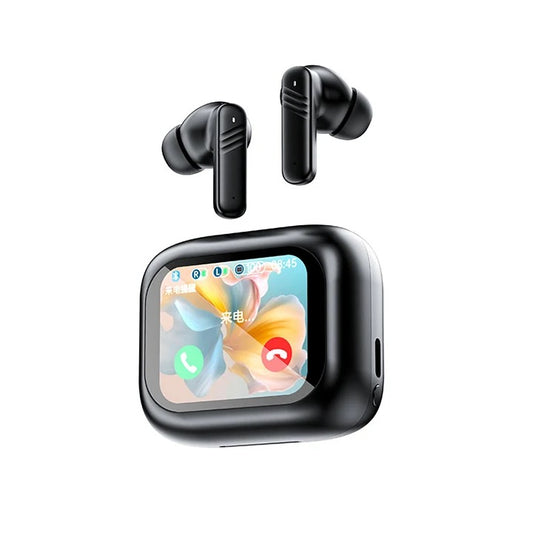 High Quality BT5.4 LCD Screen TWS earphone LX-10 Active Noise Canceling Wireless Earbuds ANC ENC Sport Headset For Phone