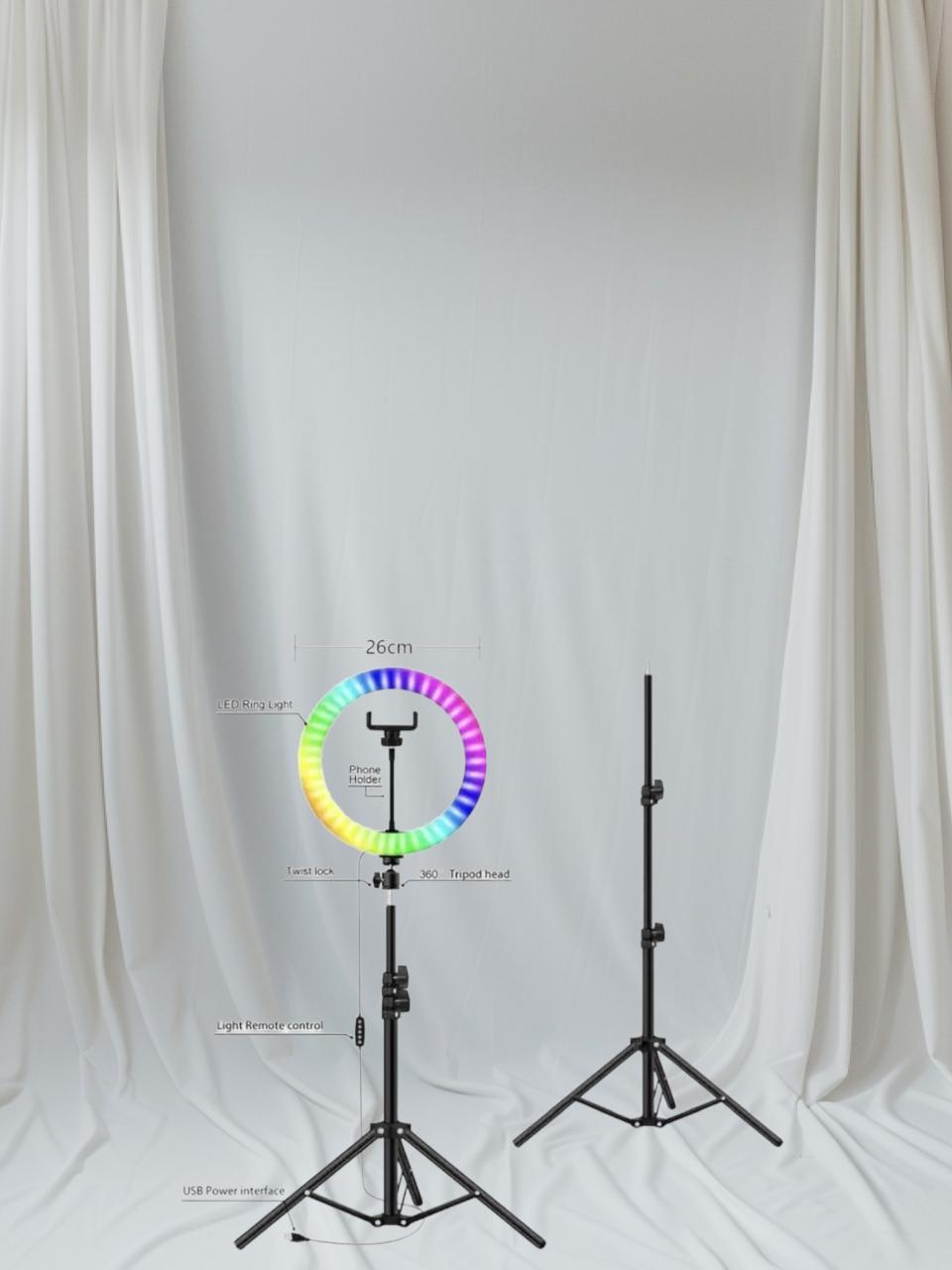 Live Streaming Lamp 3D-33 RGB Ambience Lamp RGB Photographic Fill Light, TikTok Live, Live Show, Social Media Video.