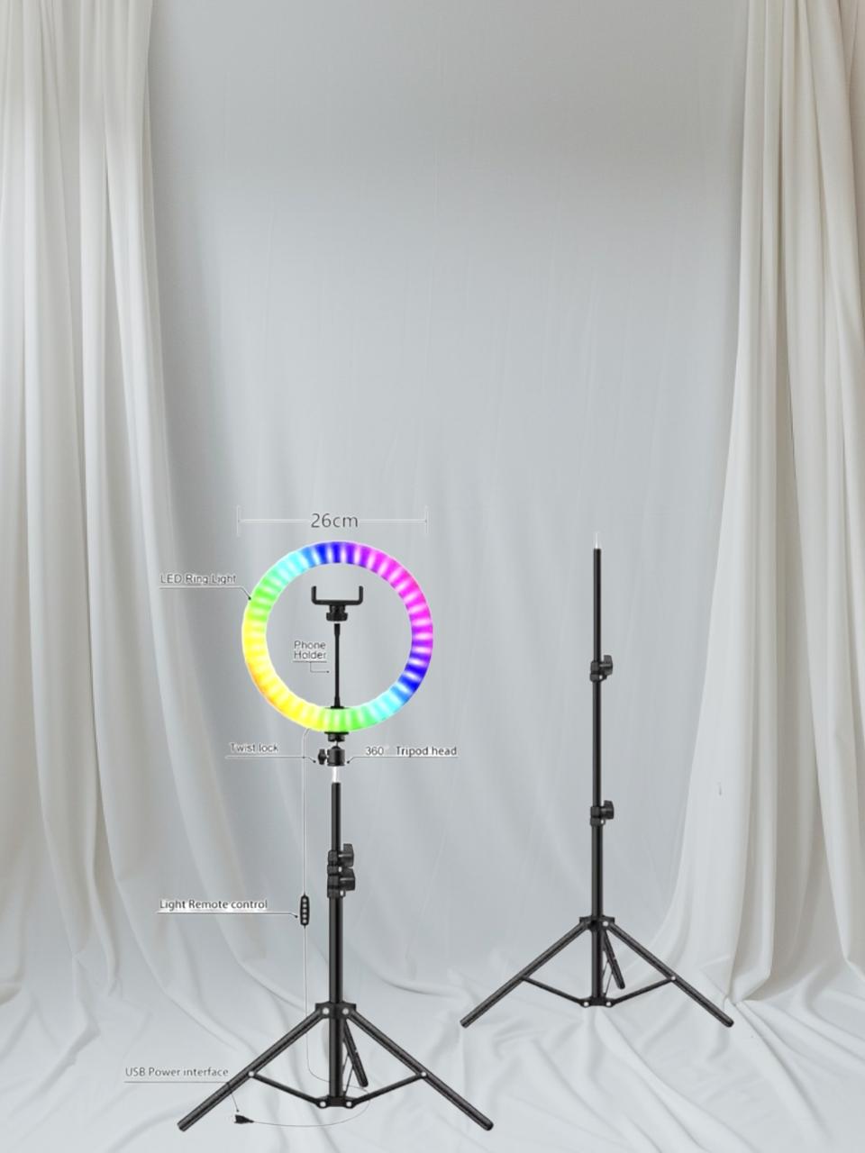 Live Streaming Lamp 3D-33 RGB Ambience Lamp RGB Photographic Fill Light, TikTok Live, Live Show, Social Media Video.