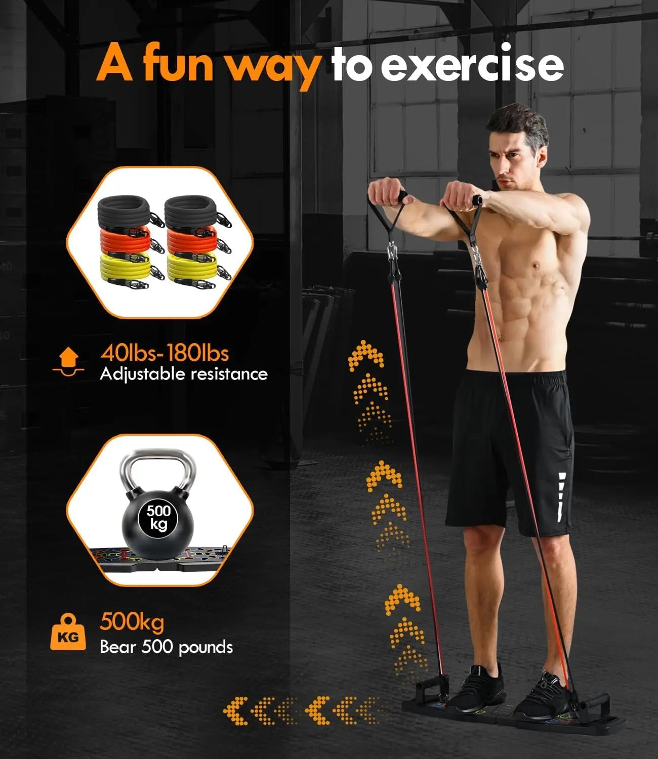 Fitness Multifunctional Push Up Board 20 in 1
Home Gym Portable Exercise Equipment