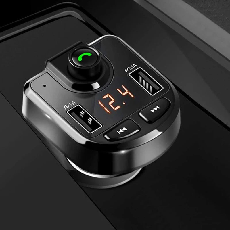 New Multifunction mini dual USB fast phone charger car mp3 player with FM transmitter