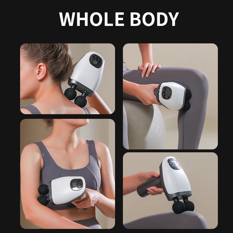 Massage Gun Deep Tissue Portable Percussion Massage Gun for Back Neck Muscle Pain Relief
Double Head Quiet Muscle Massager Gun