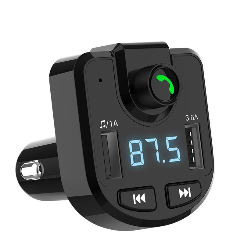 New Multifunction mini dual USB fast phone charger car mp3 player with FM transmitter