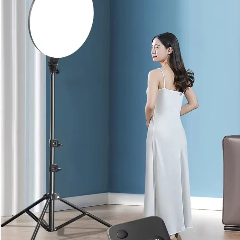 Tiktok PF-45 photography light 18inch 50W high brightness full screen circular fill light large screen streaming beauty light