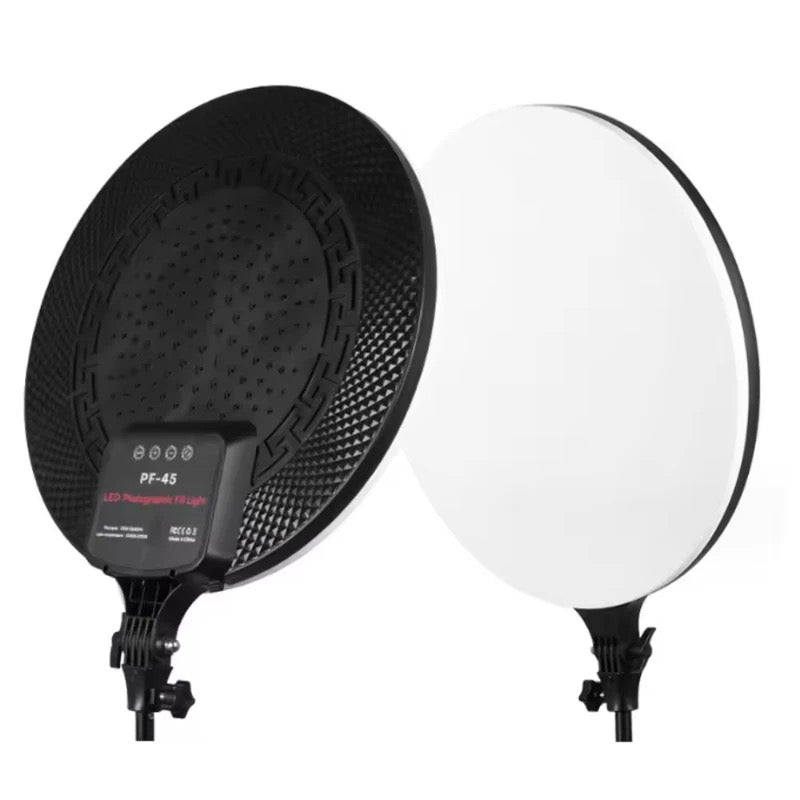 Tiktok PF-45 photography light 18inch 50W high brightness full screen circular fill light large screen streaming beauty light