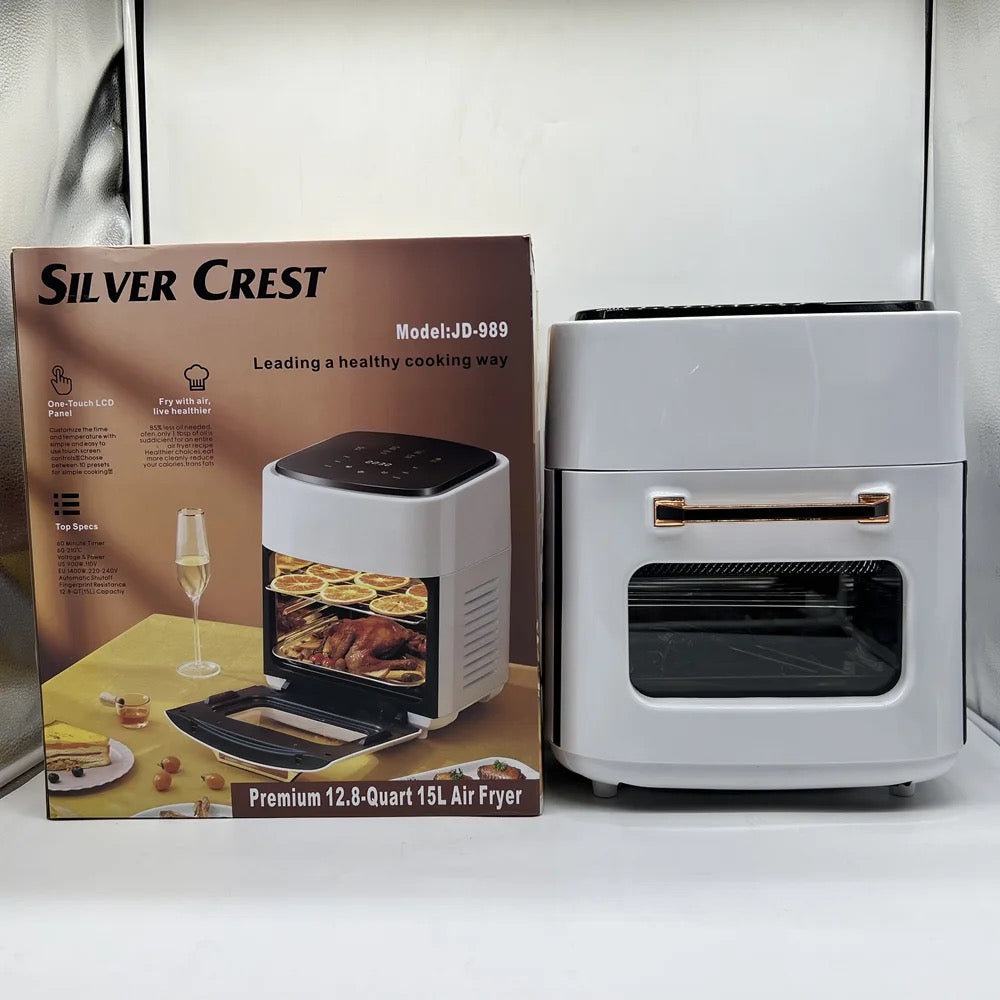 Hot Selling 6L 8L Silver Crest Air Fryer Digital Touch Screen Electric Large Capacity Oil Fee Air
Fryer 2400W