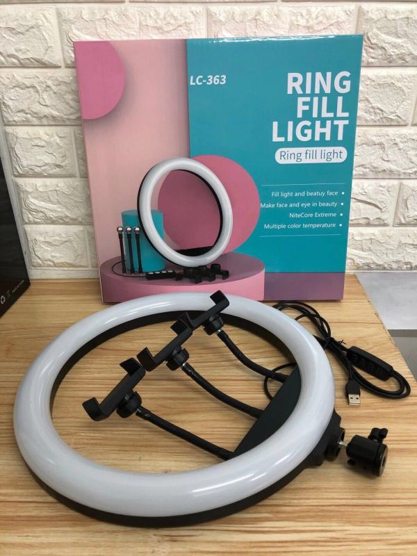 LC-363CM Live Streaming Fill Light Doyin Online Influencer Anchor Beauty Skin Rejuvenation ''Phone Selfie LED Ring Lights Fill Light