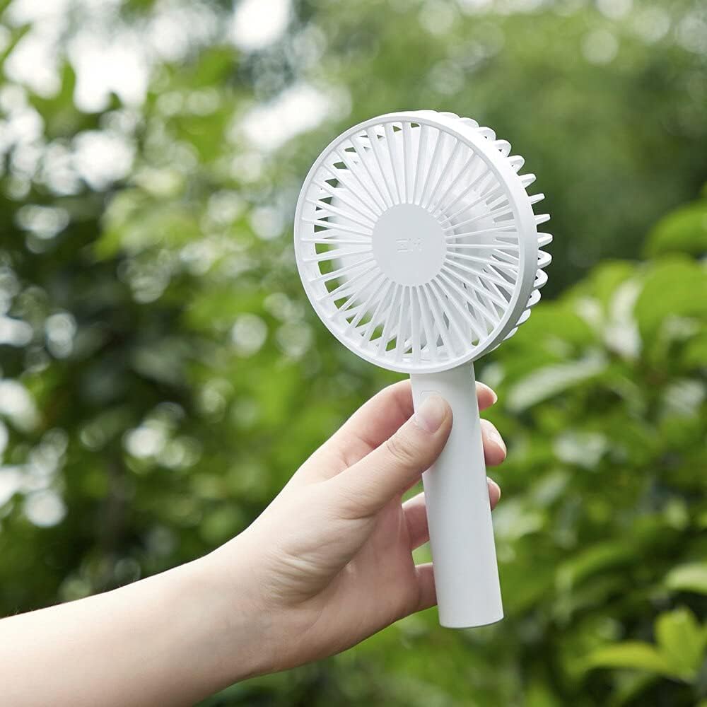 Office and Travel Hand Fan with Speed Settings, 2-in-1 Design Handheld or Desktop Rechargeable Fan with Optional Stand Portable Lightweight Hand FanFan